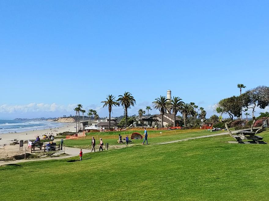 Powerhouse Park beside the beach in Del Mar