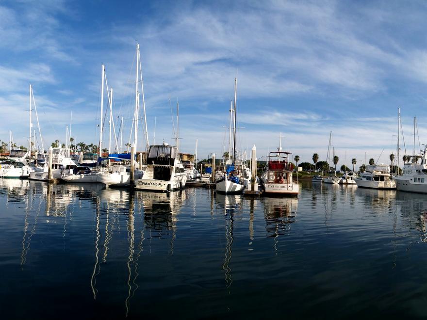 Veleros en la marina de Shelter Island